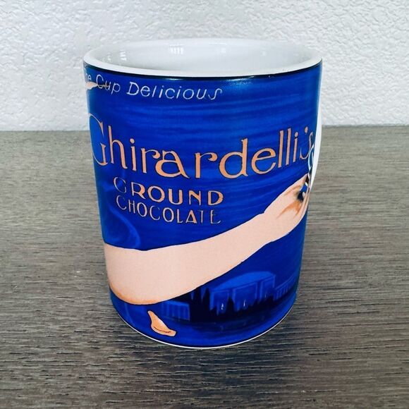 Ghirardelli Chocolate Large Art Graphic Ceramic Mug Cup - Picture 2 of 6